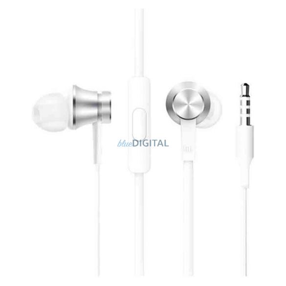 Căști stereo cu fir cu mufă, microfon, argintiu, Xiaomi Mi In-Ear Piston