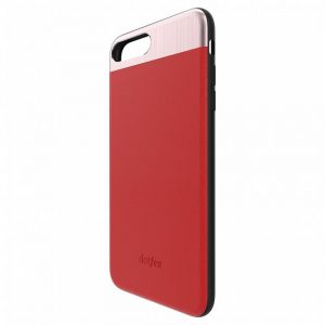 Husă pentru spate premium din piele roșie Dotfes G03 pentru iPhone 6 6S (4,7")