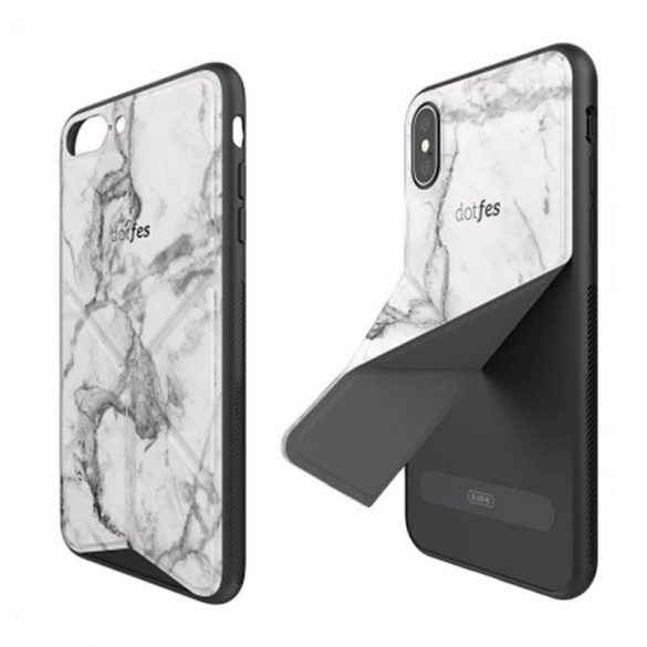 Husă pentru spate premium din piele Origami Dotfes G05 iPhone X XS (5,8")