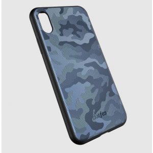 Carcasă din spate premium Dotfes G07 pentru iPhone X XS (5,8") cu model de câmp albastru