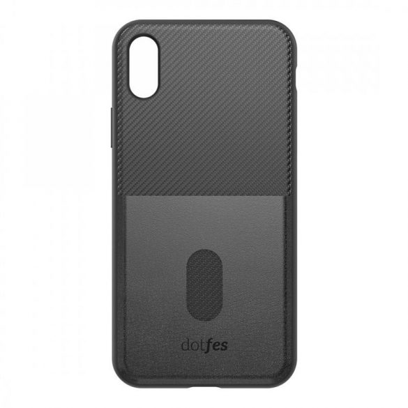 Husa spate Samsung Galaxy S10, carcasa din plastic, card bancar rezistent, carbon premium, negru, SM-G977, Dotfes G02