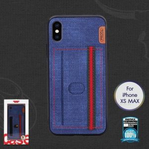 Husa din spate rezistenta pentru card bancar albastru Remax Proda Carter iPhone X XS (5,8")