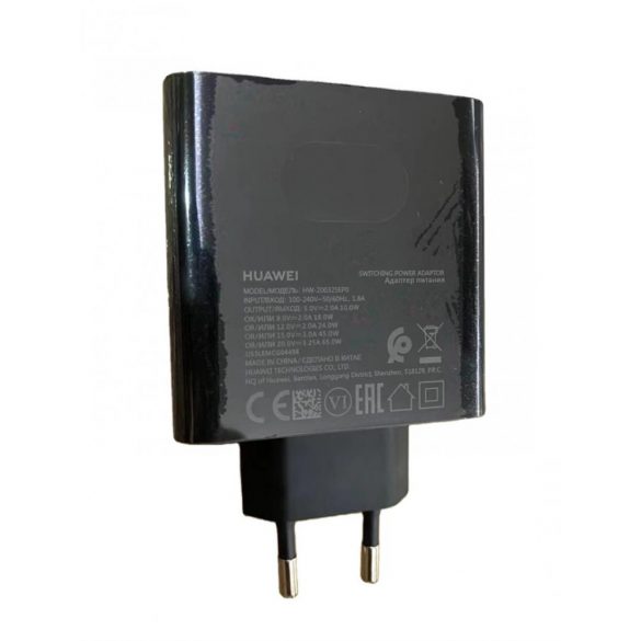 Cap de încărcare Huawei Type-C AC, fabrică, 65W, negru, HW-200325EPO