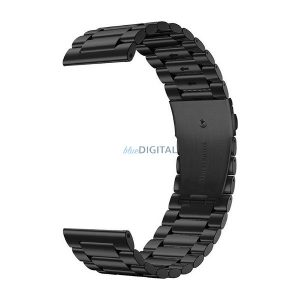 Curea smartwatch Colmi, metal, negru, 24 mm, curea metalică din oțel