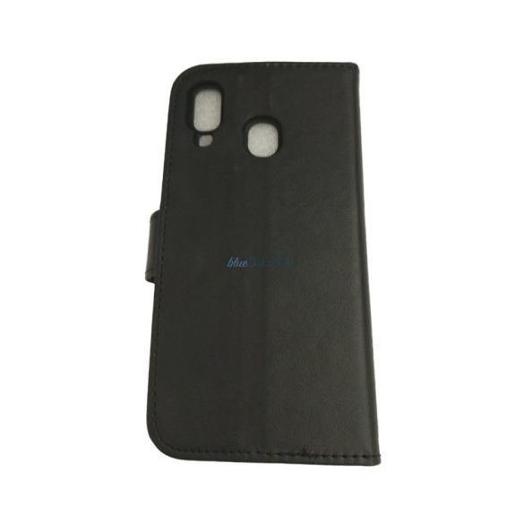 Husă telefon Samsung Galaxy A40, Husă carte, Husă cu deschidere laterală, închidere magnetică, SM-A405, negru-maro