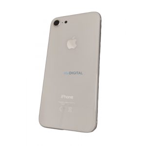 Panoul din spate al dispozitivului iPhone 8 (4,7"), cu lentila camerei/tava SIM, capac baterie, argintiu, calitate AAA+