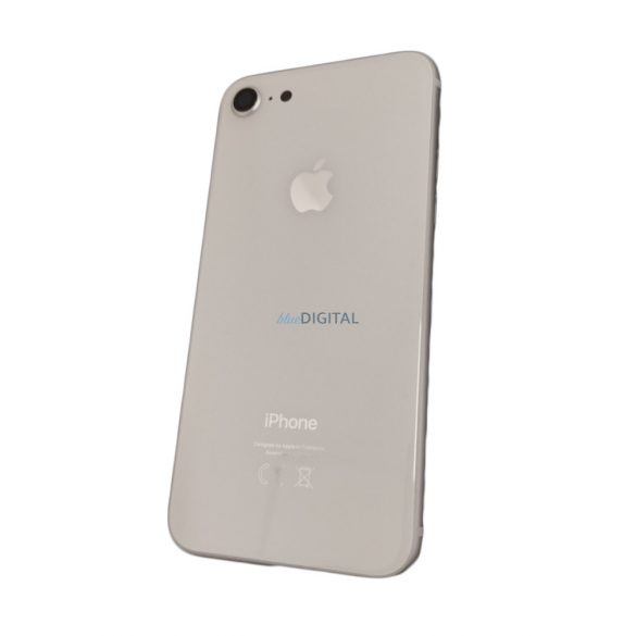 Panoul din spate al dispozitivului iPhone 8 (4,7"), cu lentila camerei/tava SIM, capac baterie, argintiu, calitate AAA+