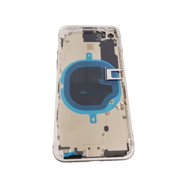 Panoul din spate al dispozitivului iPhone 8 (4,7"), cu lentila camerei/tava SIM, capac baterie, argintiu, calitate AAA+