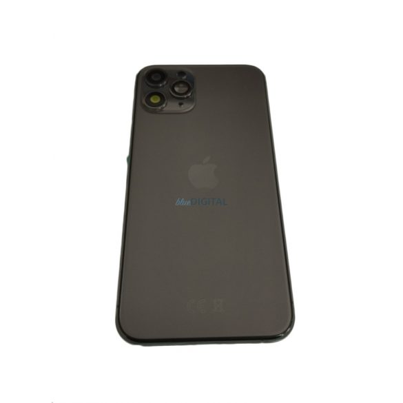 Panoul din spate al dispozitivului iPhone 11 Pro (5.8"), cu lentile camerei/tava SIM, capac pentru baterie, gri, calitate AAA+