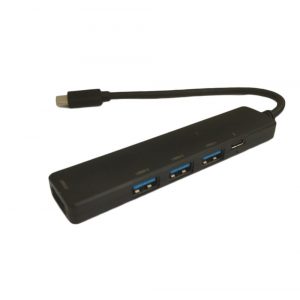 Adaptor HUB 5in1, Tip-C - USB3.0 5Gbps / 3x USB2.0 480 Mbps / Tip-C PD 100W, negru