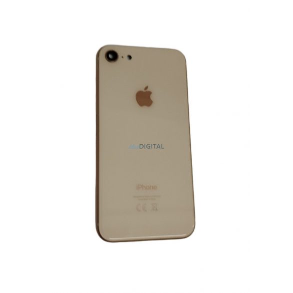 Panoul din spate iPhone 8 (4,7"), cu lentila camerei/tava SIM, capac baterie, auriu, calitate AAA+