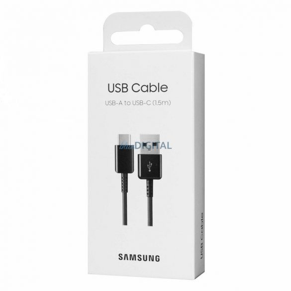 Cablu de date Samsung Type-C, din fabrică, 1,5 m, negru, EP-DG930IBEGWW (ambalat)