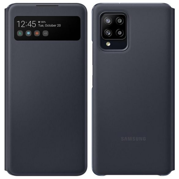 Carcasă inteligentă neagră Samsung A426 Galaxy A42 5G S-View din fabrică