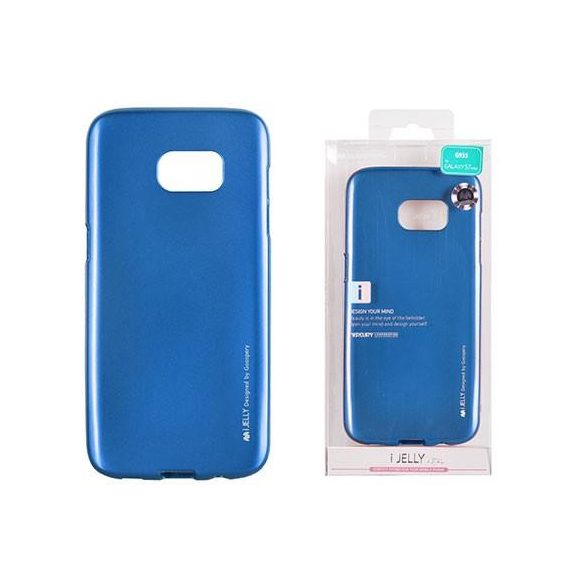 Husa silicon albastra Mercury i-Jelly Metal Samsung G950 Galaxy S8