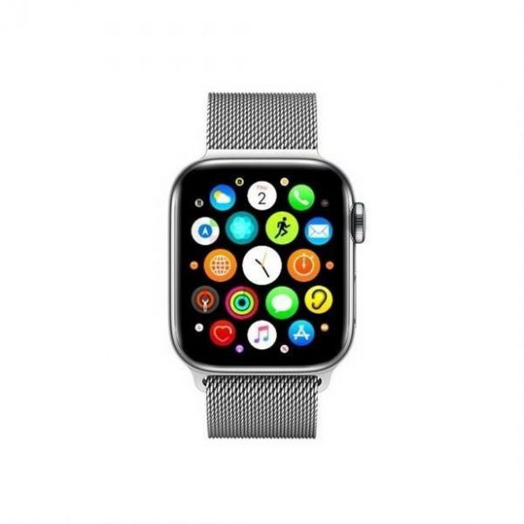 Curea metalică pentru ceas inteligent argintiu mercur, Apple Watch 4/5/6/7/SE 42 mm