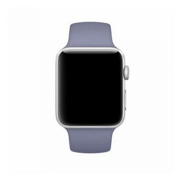 Curea din silicon pentru ceas inteligent violet lavandă mercur, Apple Watch 4/5/6/7/SE 44/45mm