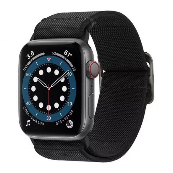 Apple Watch 4/5/6/7/SE, curea ceas inteligent, material textil, negru, 38/40/41mm, Spigen