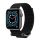 Apple Watch 4/5/6/7/SE, curea ceas inteligent, material, negru, 42/44/45mm, Spigen