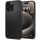 Husa din spate iPhone 15 Pro Max (6,7"), spate din plastic/cadru din silicon, negru, Spigen Thin Fit