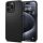 Husa spate iPhone 15 Pro Max (6,7"), carcasa TPU, neagra, Spigen Liquid Air