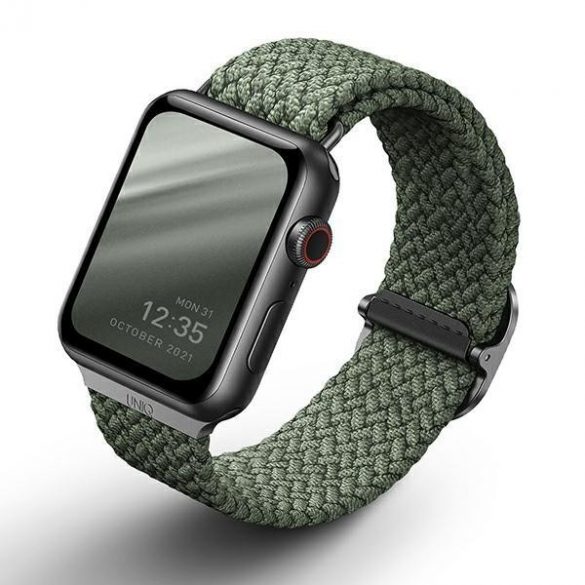 Apple Watch 4/5/6/7/SE, curea ceas inteligent, verde, împletit, 38/40/41mm, UNIQ