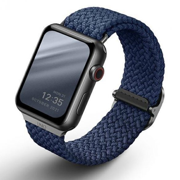 Apple Watch 4/5/6/7/SE, curea ceas inteligent, albastru, împletit, 38/40/41mm, UNIQ