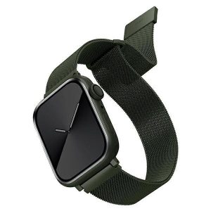 Apple Watch 4/5/6/7/SE, curea ceas inteligent, metal, verde, 42/44/45mm, UNIQ