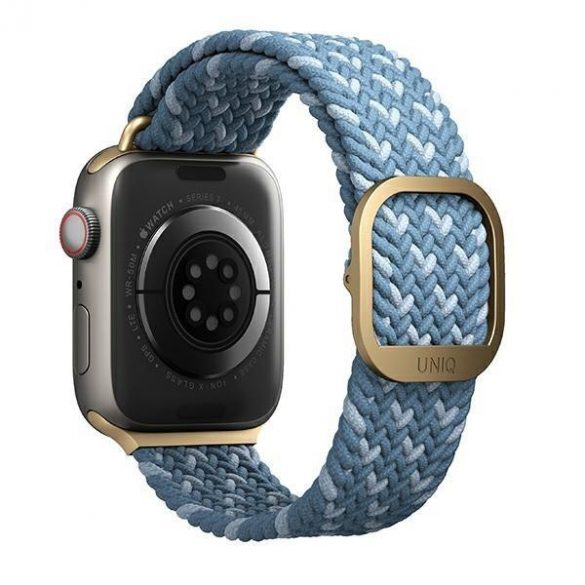 Apple Watch 4/5/6/7/SE, curea ceas inteligent, albastru, împletit, 38/40/41mm, UNIQ