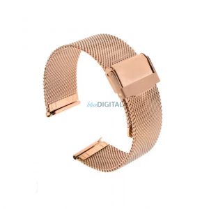 Curea smartwatch Colmi, metal, aur roz, 22 mm, curea cu cataramă Milan