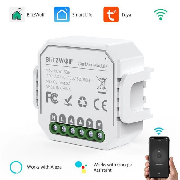 Blitzwolf BW-SS6 Modul inteligent de comutare a cortinei Wifis