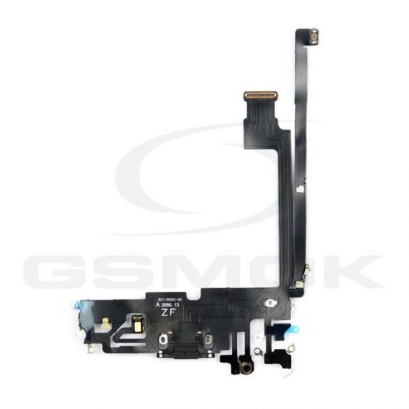 Flex Iphone 12 Pro Max Cu conector de încărcare și microfon negru