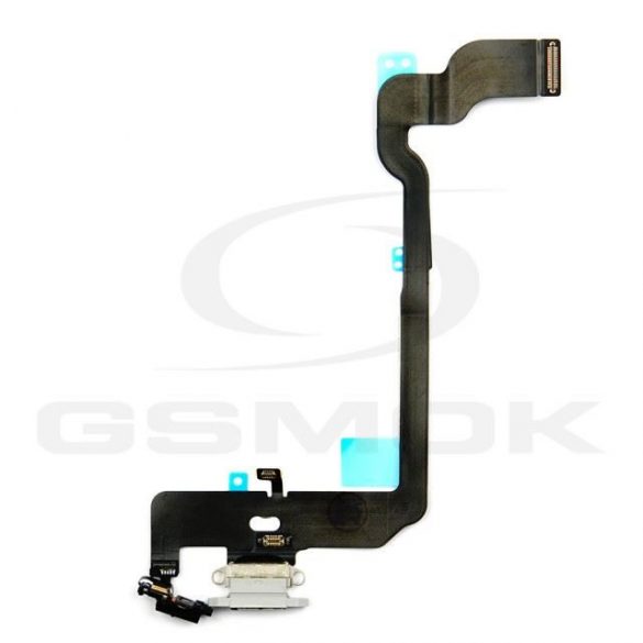 Flex Iphone Xs cu conector de încărcare alb [Rmore]