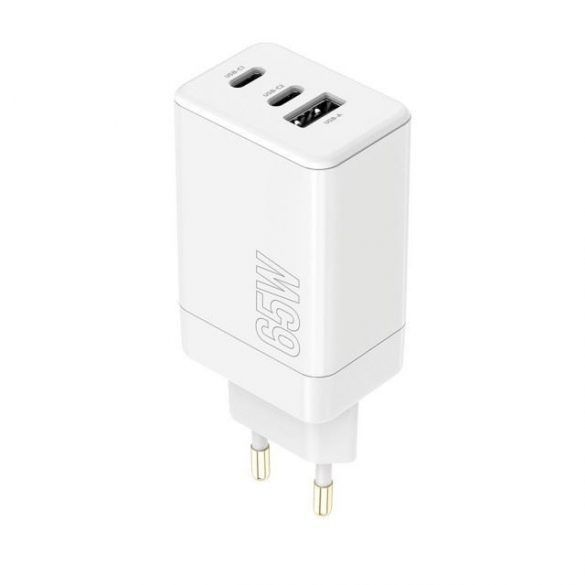 Incarcator de voiaj Maxlife Mxtc-08-65Acc Pd 65W 2Xusb + Usb-C Alb