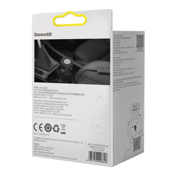 Transmițător FM Încărcător Auto Baseus Cclh-01 Negru