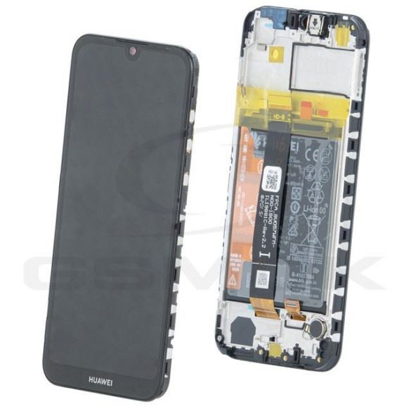 Lcd + Touch Pad Complet Huawei Y5 2019 Cu Cadru Si Baterie Neagra 02352Qnw Service Pack Original