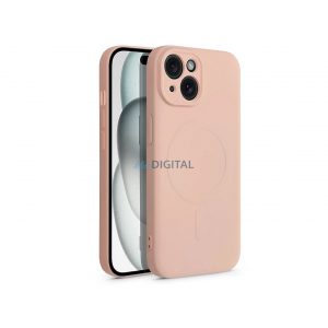 Husa din silicon Apple iPhone 15 - Husa Silicone Mag - roz