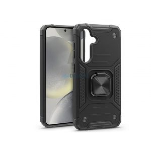 Husa din spate rezistenta la socuri Samsung SM-S921 Galaxy S24 cu inel si protectie pentru camera - Nitro Hybrid - negru