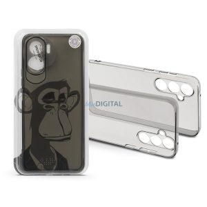 Husa din silicon pentru Honor 90 Lite - Grey Monkey - transparenta