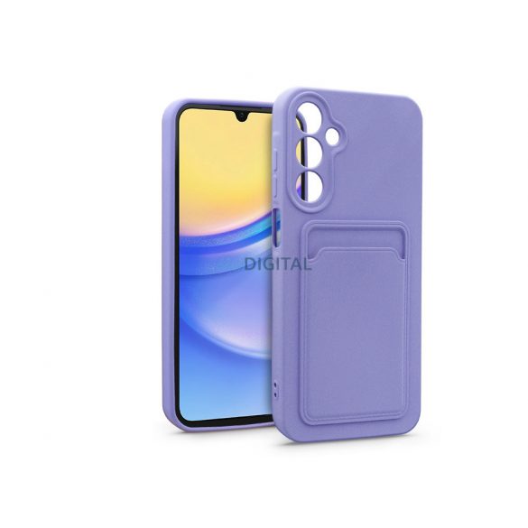 Husa din silicon Samsung A155 Galaxy A15 4G/Galaxy A15 5G cu suport pentru card - Husa pentru card - violet