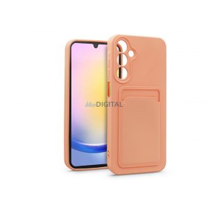 Husă din silicon pentru Samsung SM-A256 Galaxy A25 5G cu suport pentru card - Husă pentru card - roz