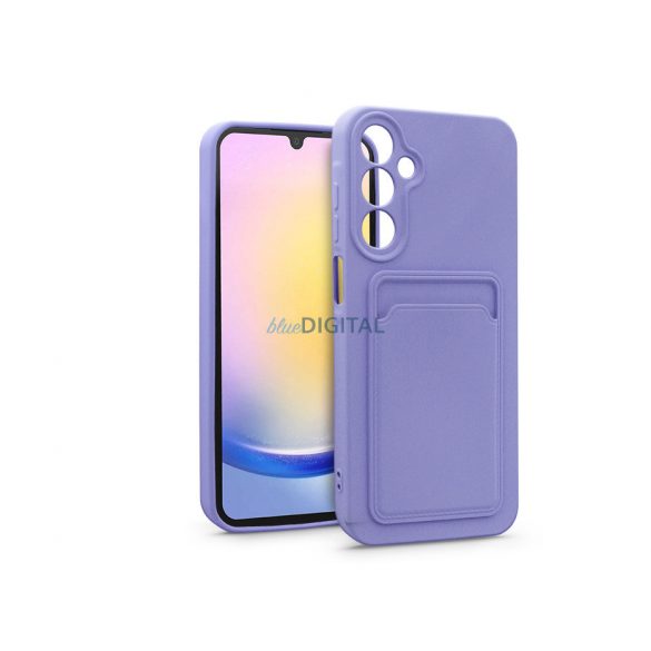 Husa din silicon pentru Samsung SM-A256 Galaxy A25 5G cu suport pentru card - Husa pentru card - violet