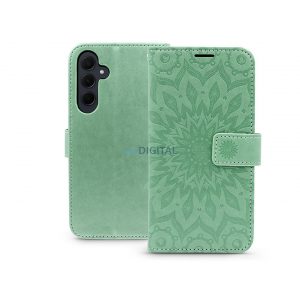 Husă cu deschidere laterală Samsung SM-A356 Galaxy A35 5G - Mezzo Book Flip - verde mandala