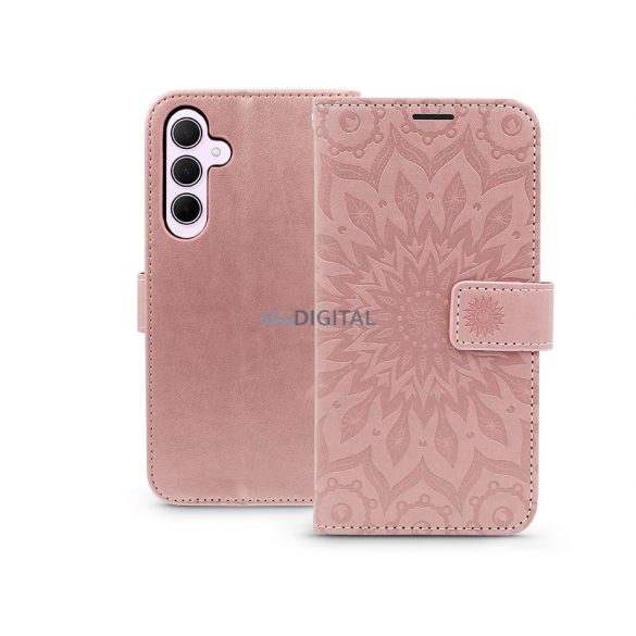 Husă cu deschidere laterală Samsung SM-A356 Galaxy A35 5G - Mezzo Book Flip - mandala rosegold