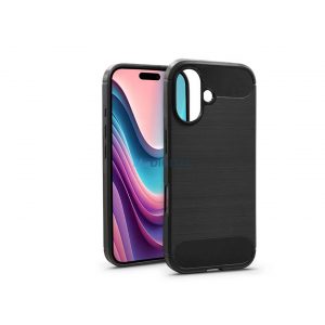 Haffner Carbon Silicon Case - Apple iPhone 16 - negru