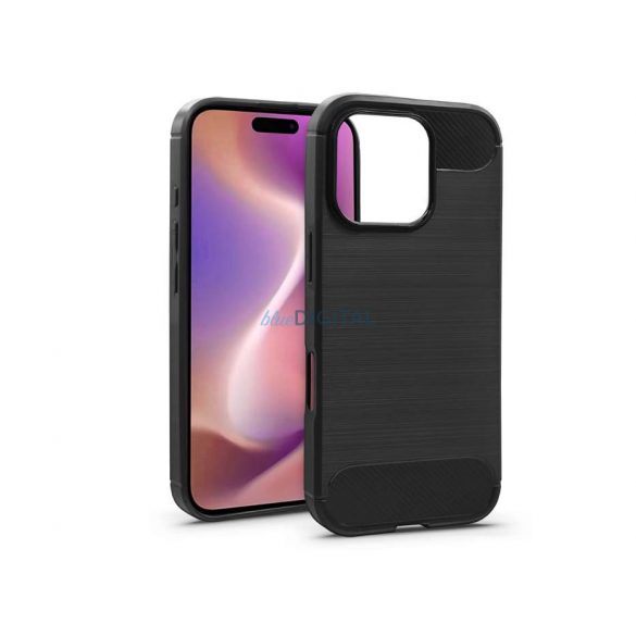 Haffner Carbon Silicon Case - Apple iPhone 16 Pro Max - negru