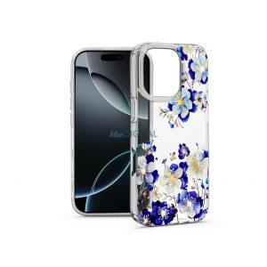 Haffner IMD Floral silicon Caz - Apple iPhone 16 Pro - transparent