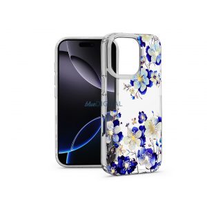 Haffner IMD Floral silicon Caz - Apple iPhone 16 Pro Max - transparent