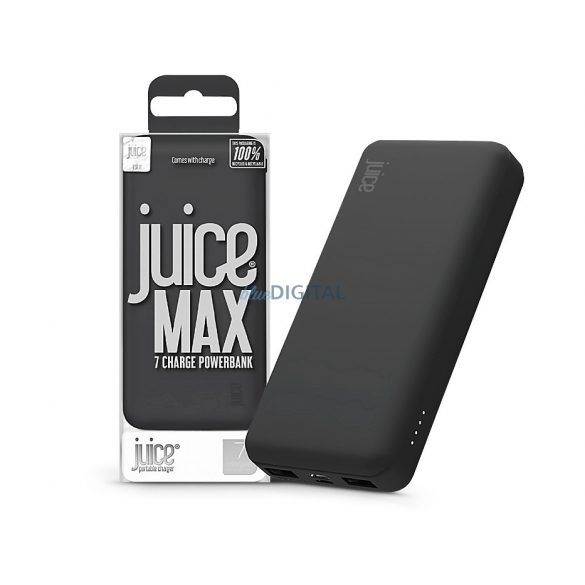 Încărcător universal portabil de birou - Juice ECO MAX Power Bank - 2xUSB + Type-C - 20.000 mAh - negru