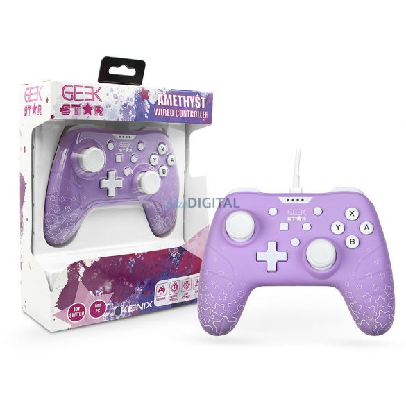 Konix Geek Star Amethyst Controler cu fir Nintendo Switch/PC