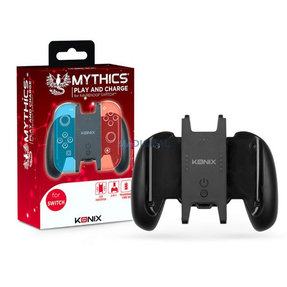 Mythics Play and Charge Maner de încărcare Joy-Con pentru Nintendo Switch